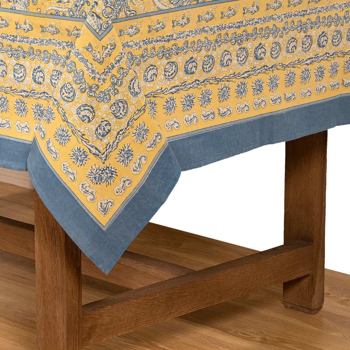 La Mer Tablecloth in Blue & Yellow
