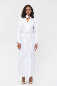 Long Silky Satin Robe