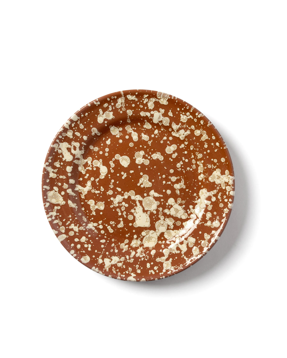 Splatter Dinner Plate in Terracotta & Cream, Set of 4