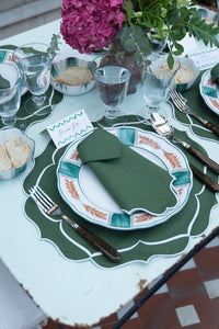 Alhambra Linen Placemat in Green