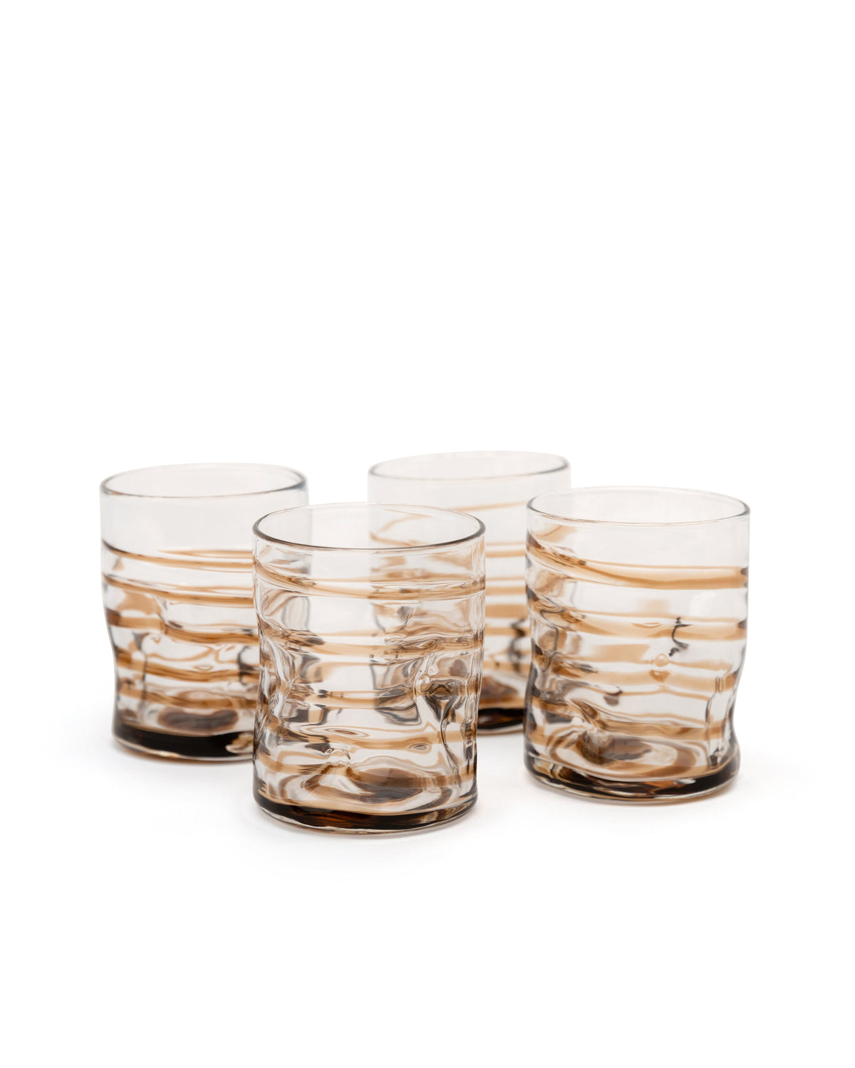 Dimple Tumblers, Set of 4