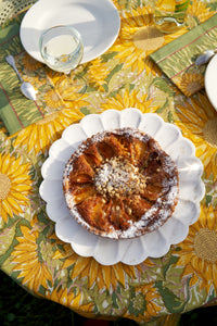 Sunflower Napkins in Yellow & Green, Set of 6