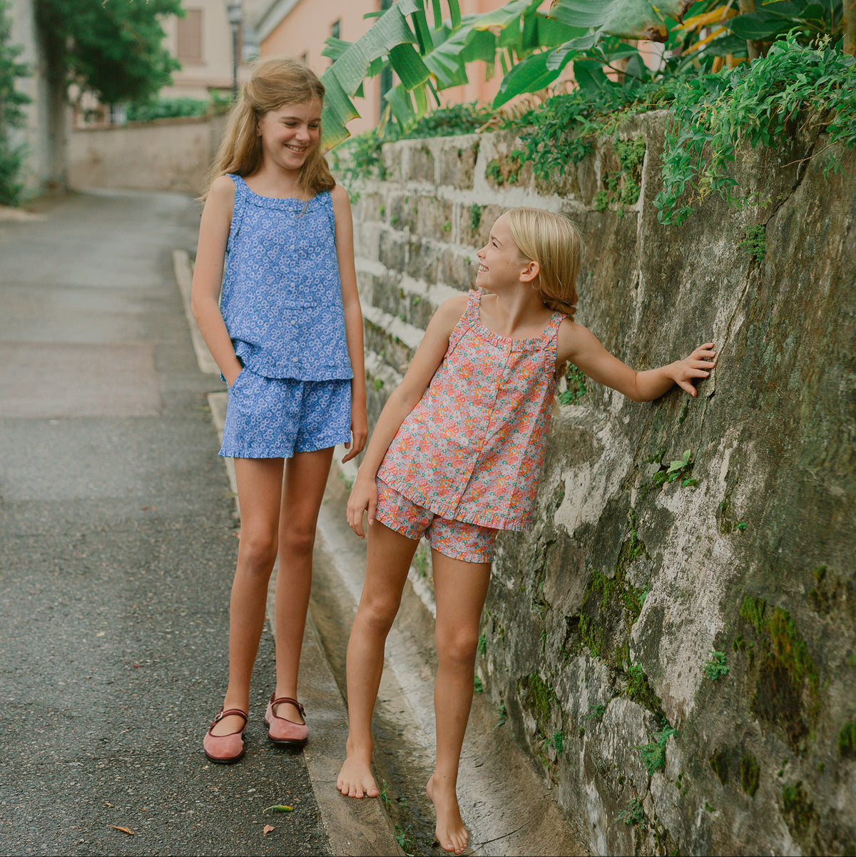 Girls Rosebay Ruffle Tank And Short Set