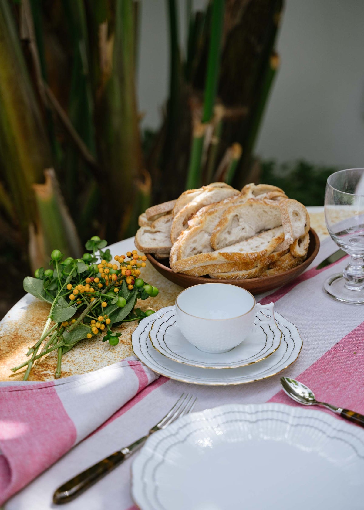 Coral Bread Plate