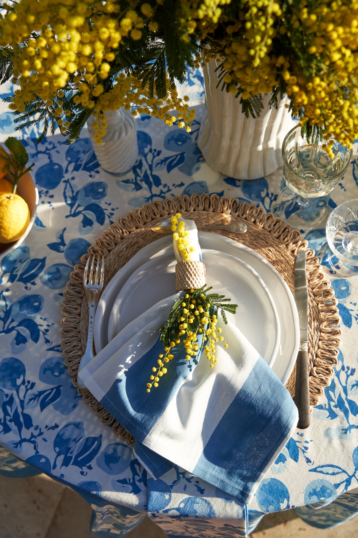St. Tropez Napkins in Blue, Set of 6