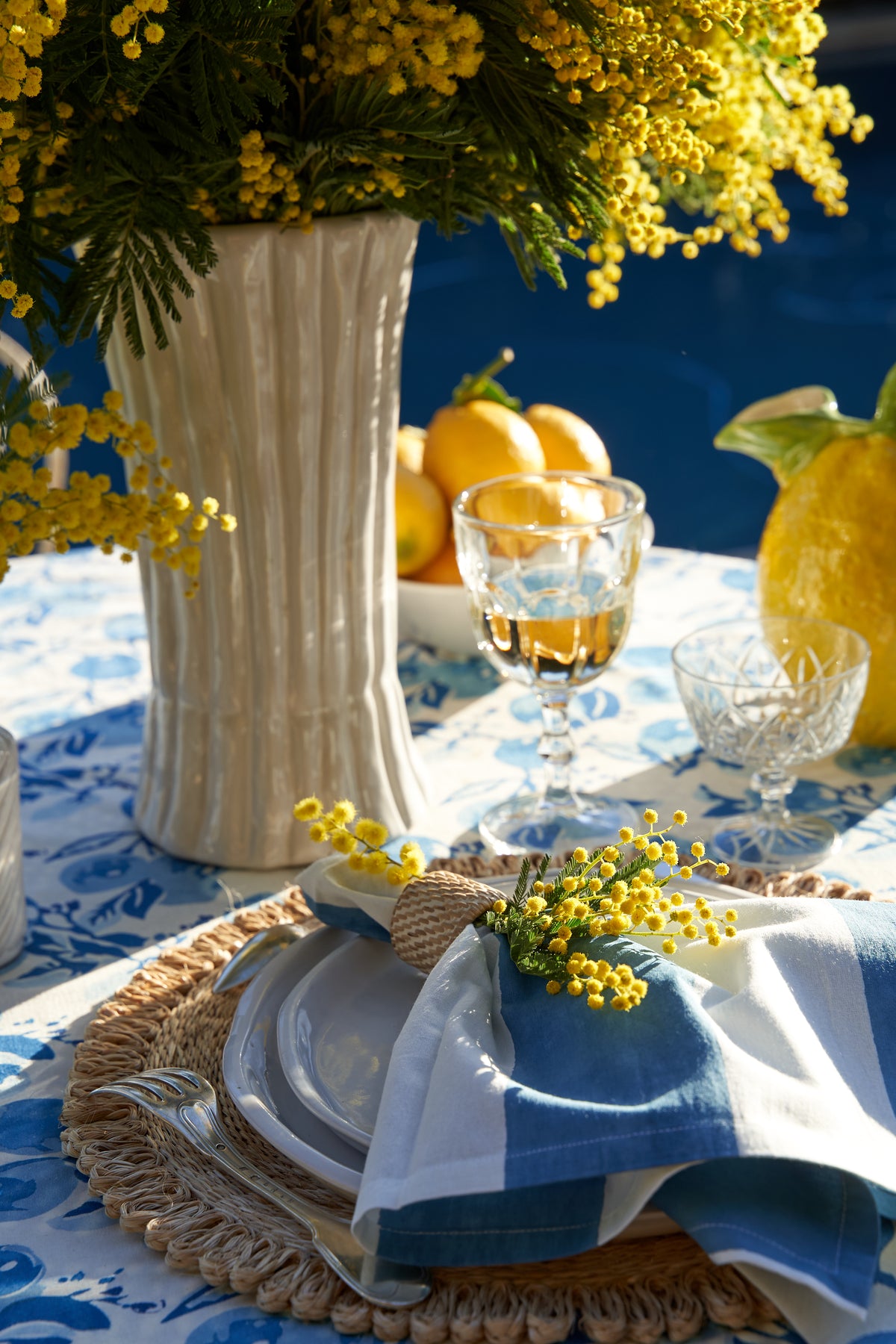 St. Tropez Napkins in Blue, Set of 6