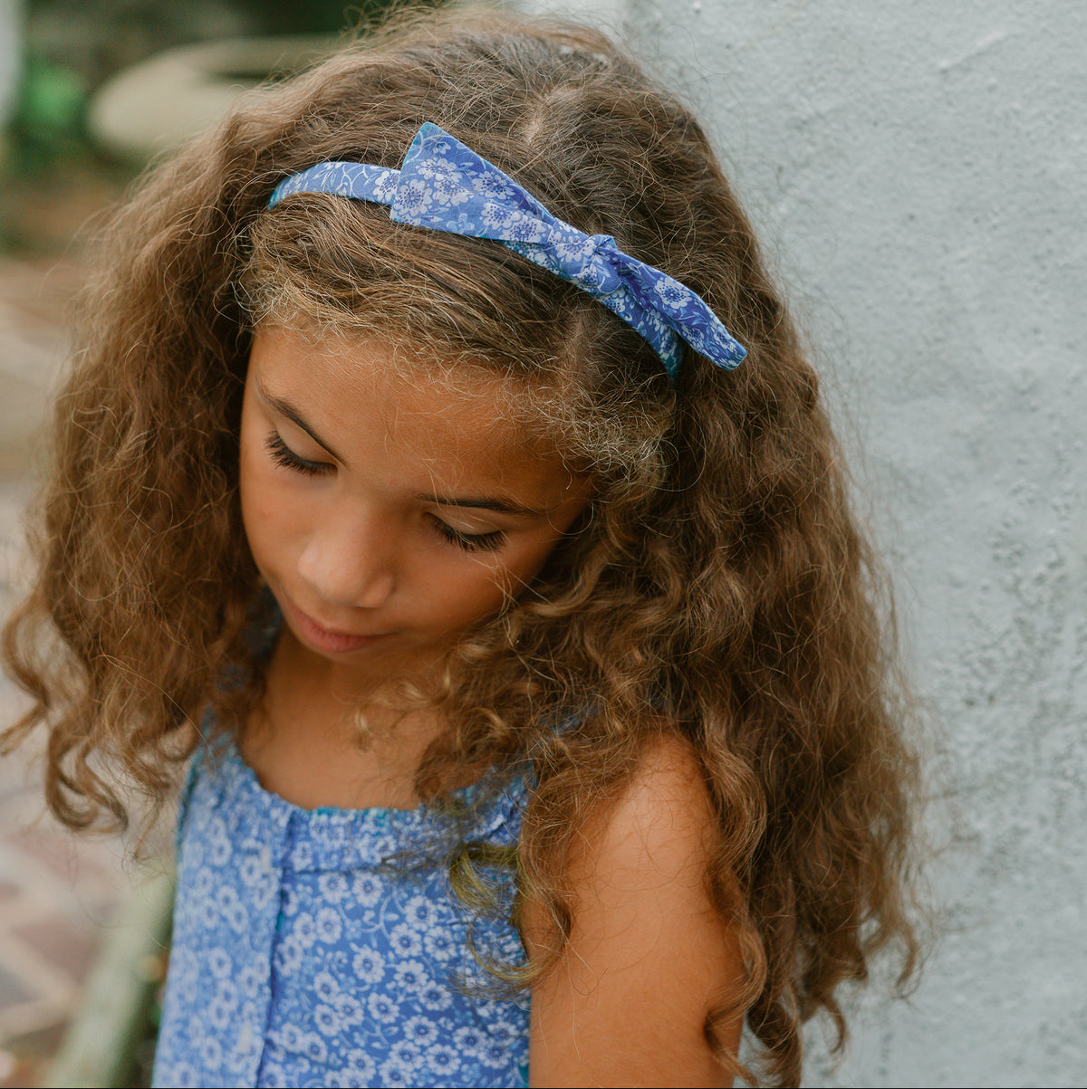 Girls Headband Set In Rosebay And Lavender Stripe