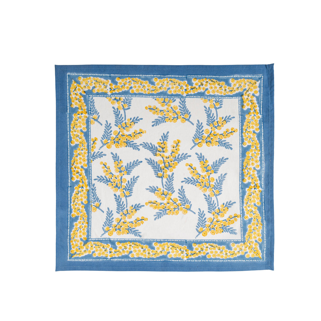 Mimosa Blue & Yellow Napkins, Set of 6