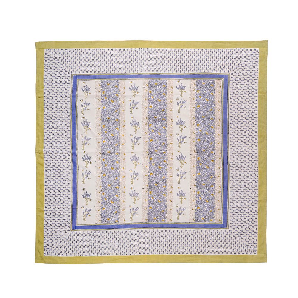 French Tablecloth Lavender Bouquet Purple