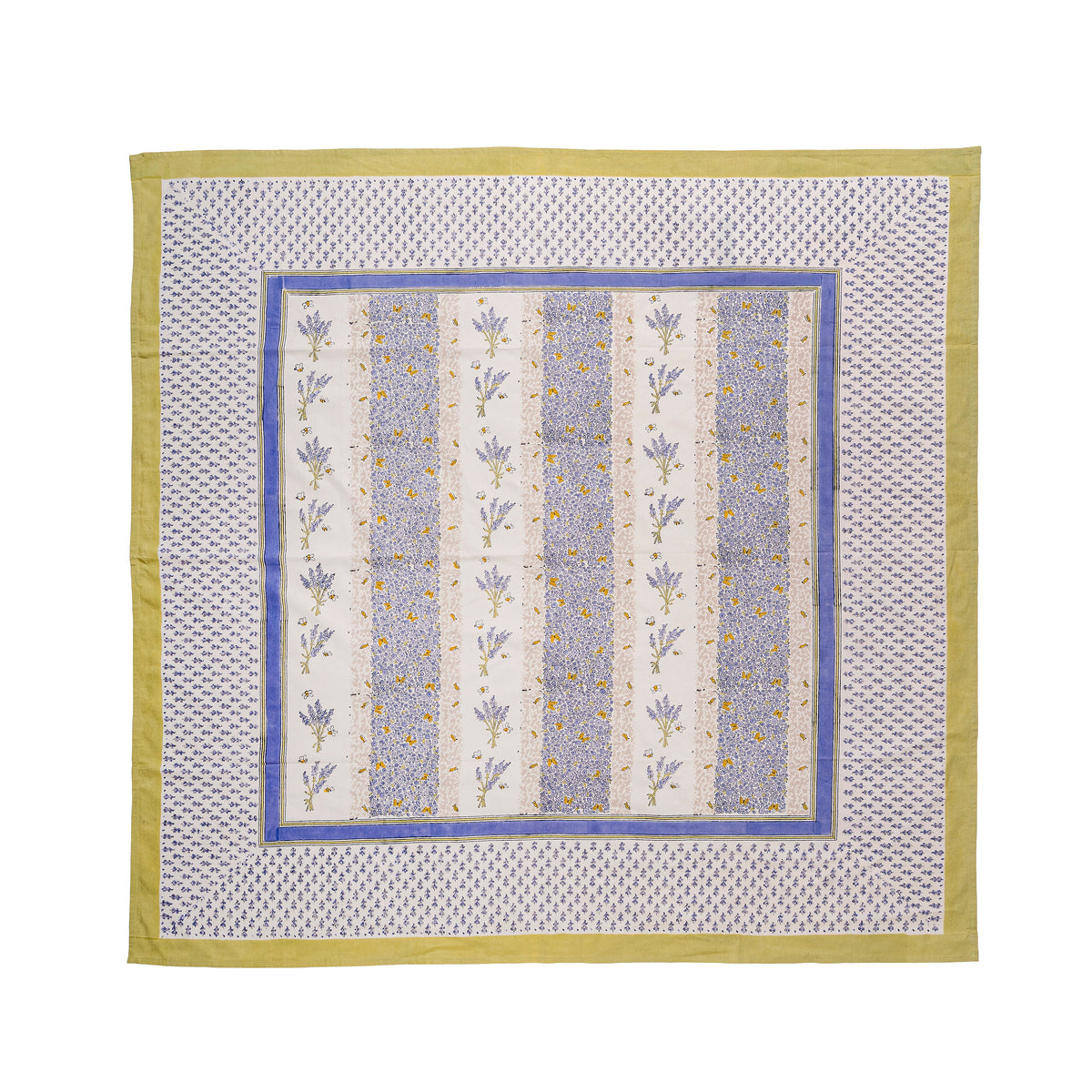 French Tablecloth Lavender Bouquet Purple