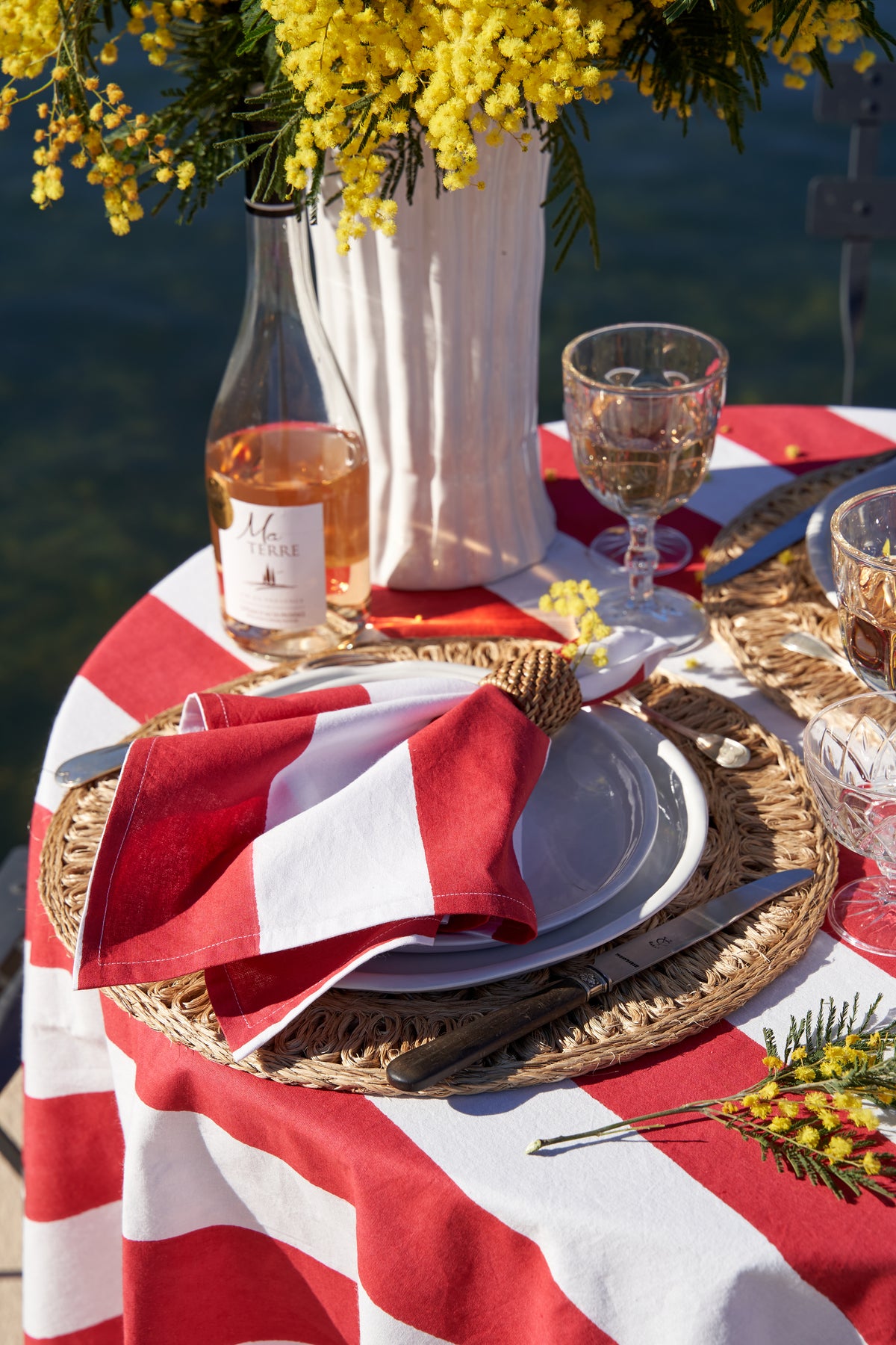 St. Tropez Tablecloth in Red