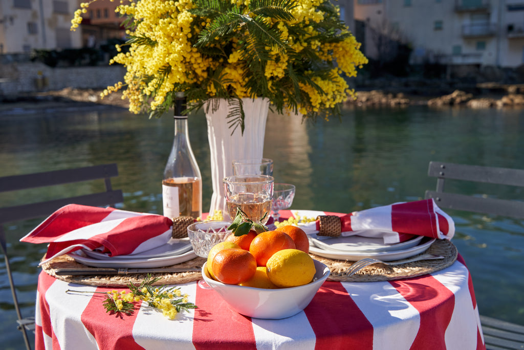 St. Tropez Tablecloth in Red