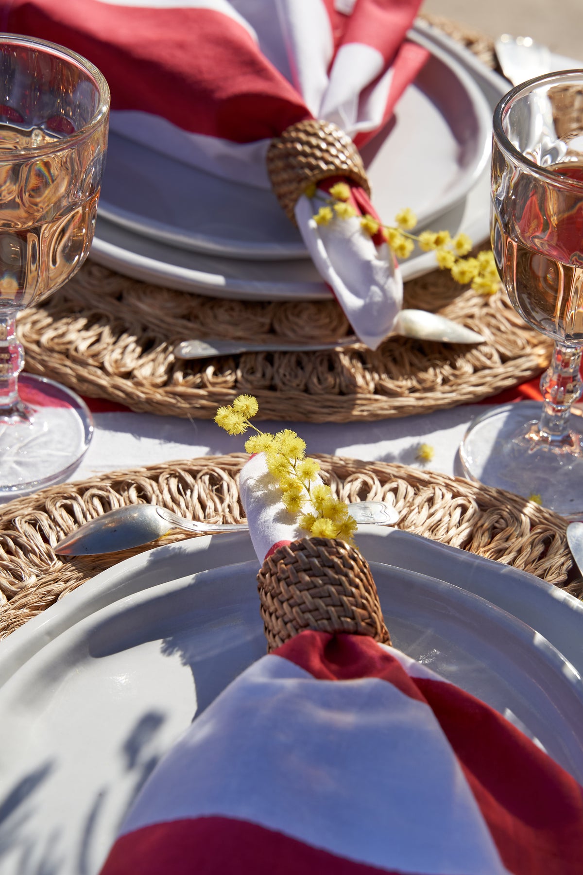 St. Tropez Napkins in Red, Set of 6