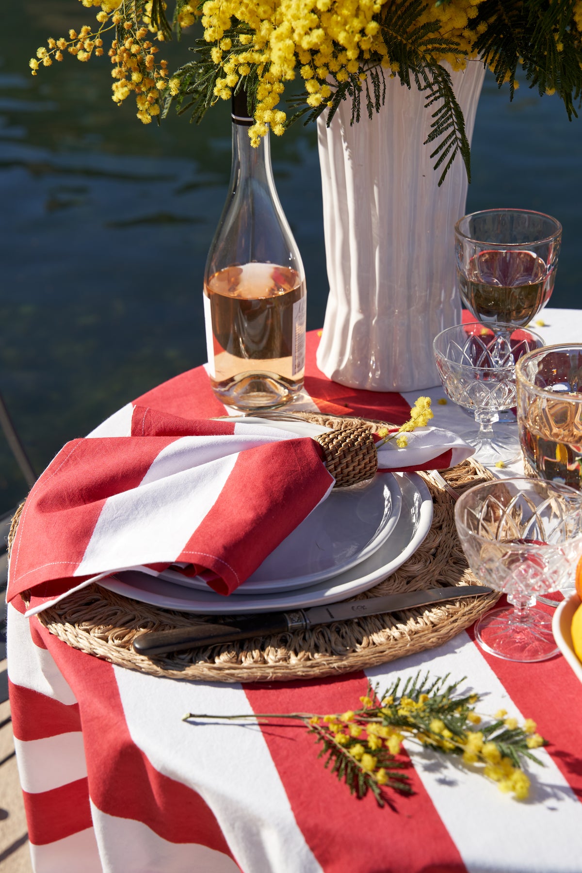 St. Tropez Napkins in Red, Set of 6