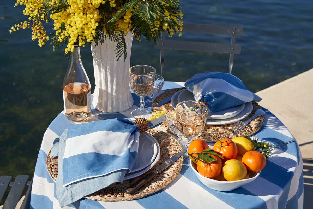 St. Tropez Tablecloth in Blue