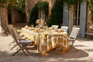 Fig Tablecloth in Citrine