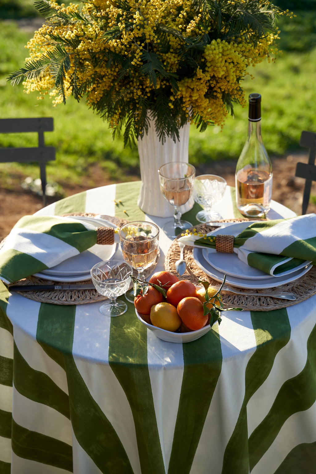 St. Tropez Tablecloth in Vert