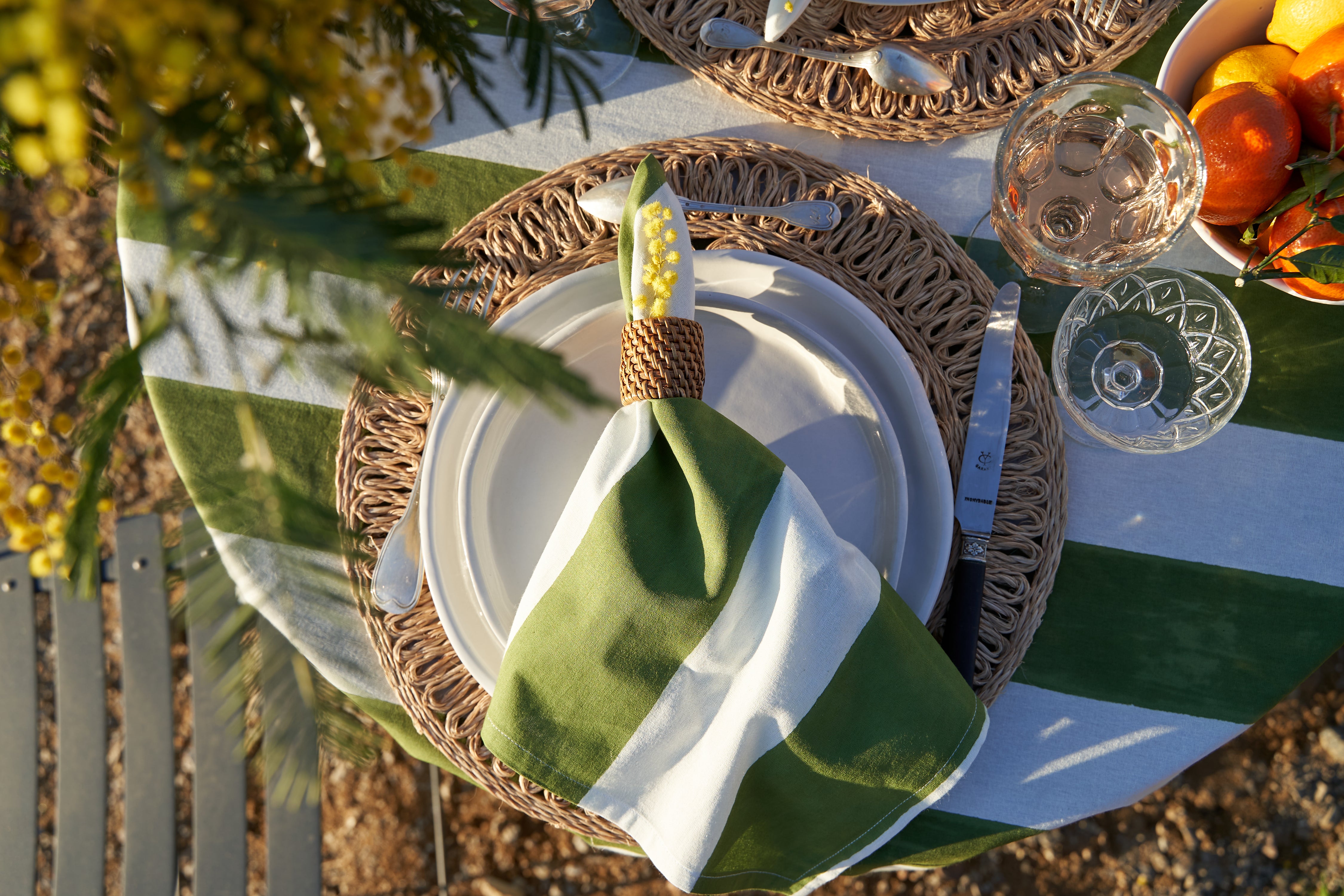 St. Tropez Napkins in Vert, Set of 6