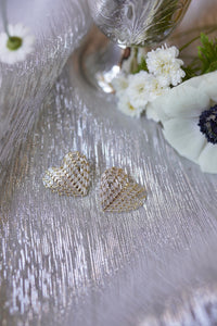 Petite Embellished Cœur Studs