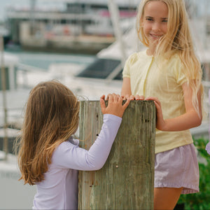 Girls Banana Puff Sleeve Shirt