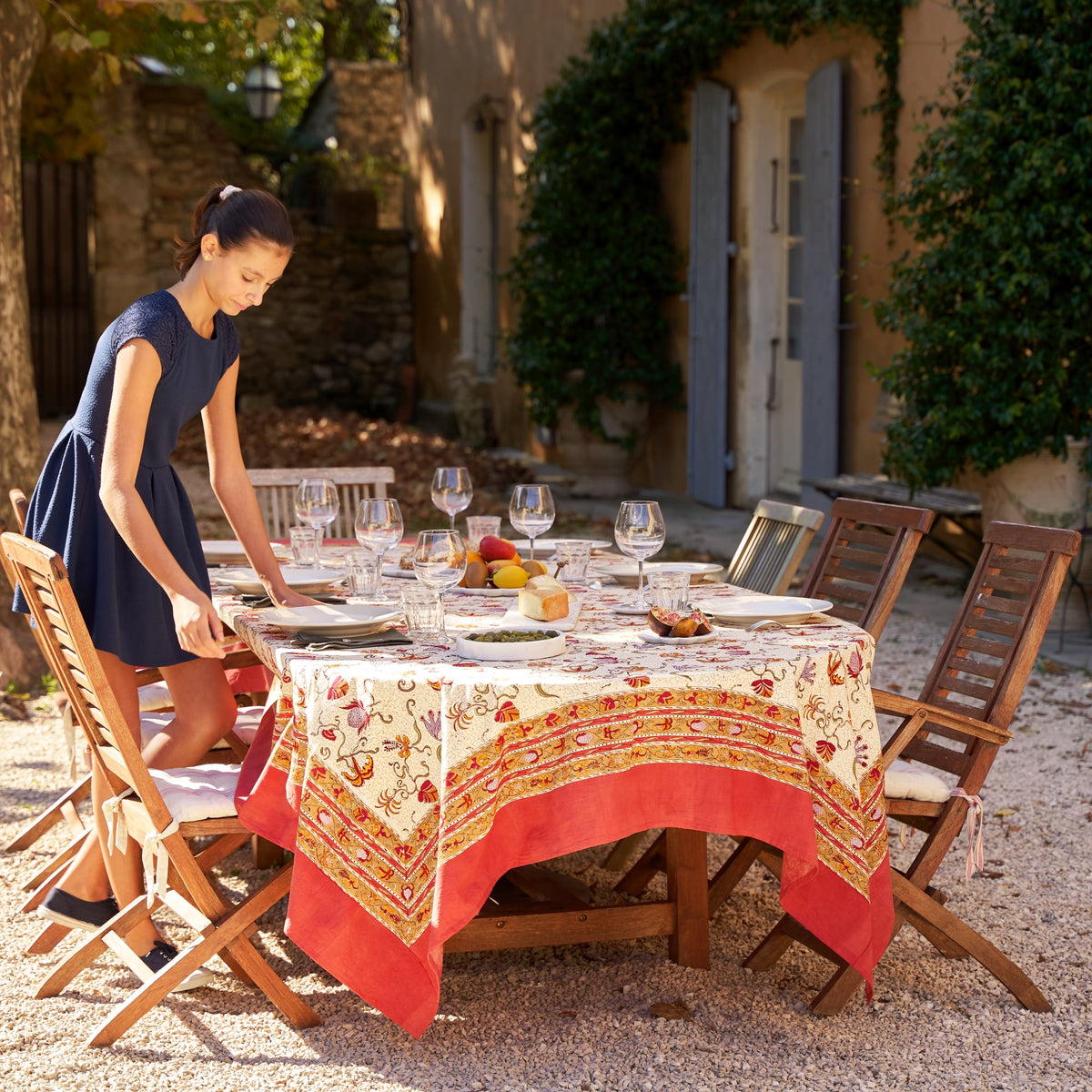 French Tablecloth Fleur des Indes