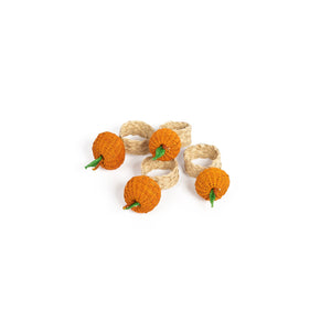 Napkin Rings Orange, Set Of 4