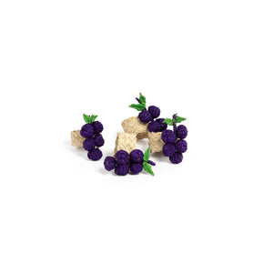 Napkin Rings Grape, Set Of 4