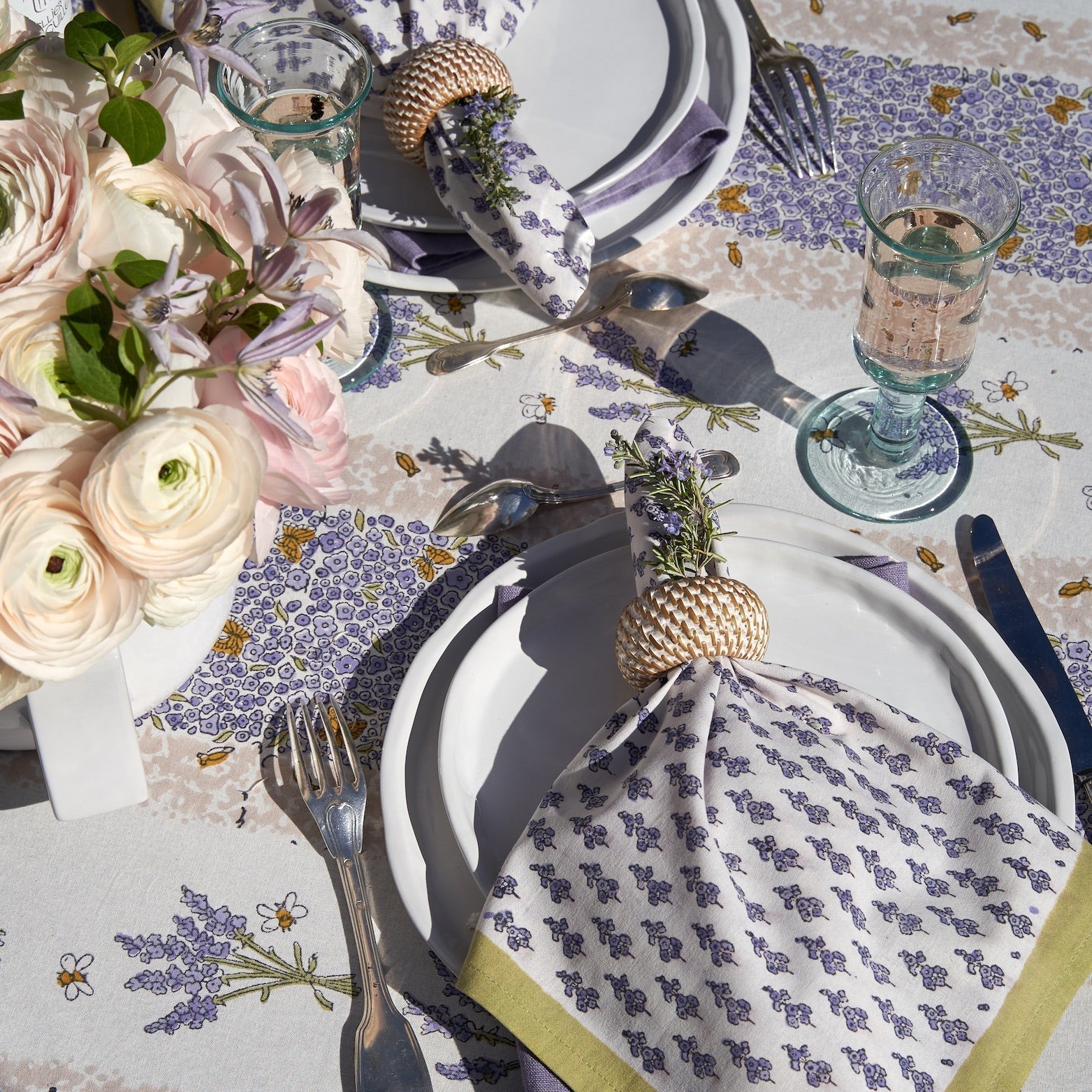 Lavender Bouquet Purple Napkins, Set of 6