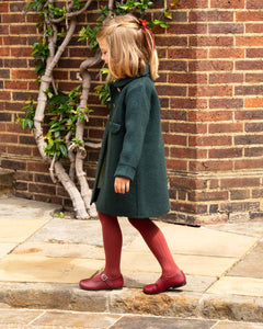 Thin Velvet Hair Tie in Rust