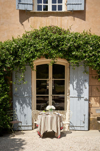 Eze 60x60 Tablecloth in Ivory & Red