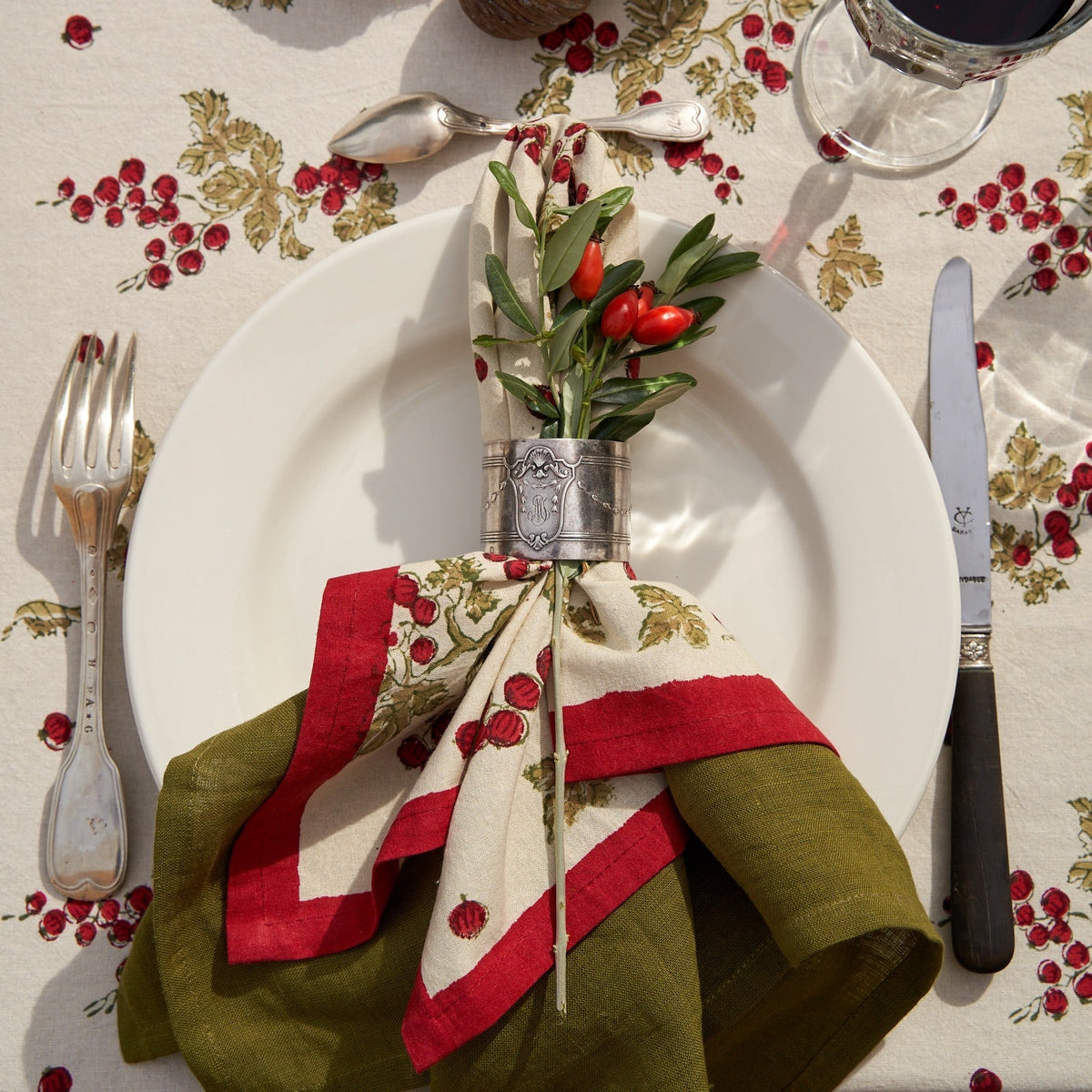 French Tablecloth Gooseberry