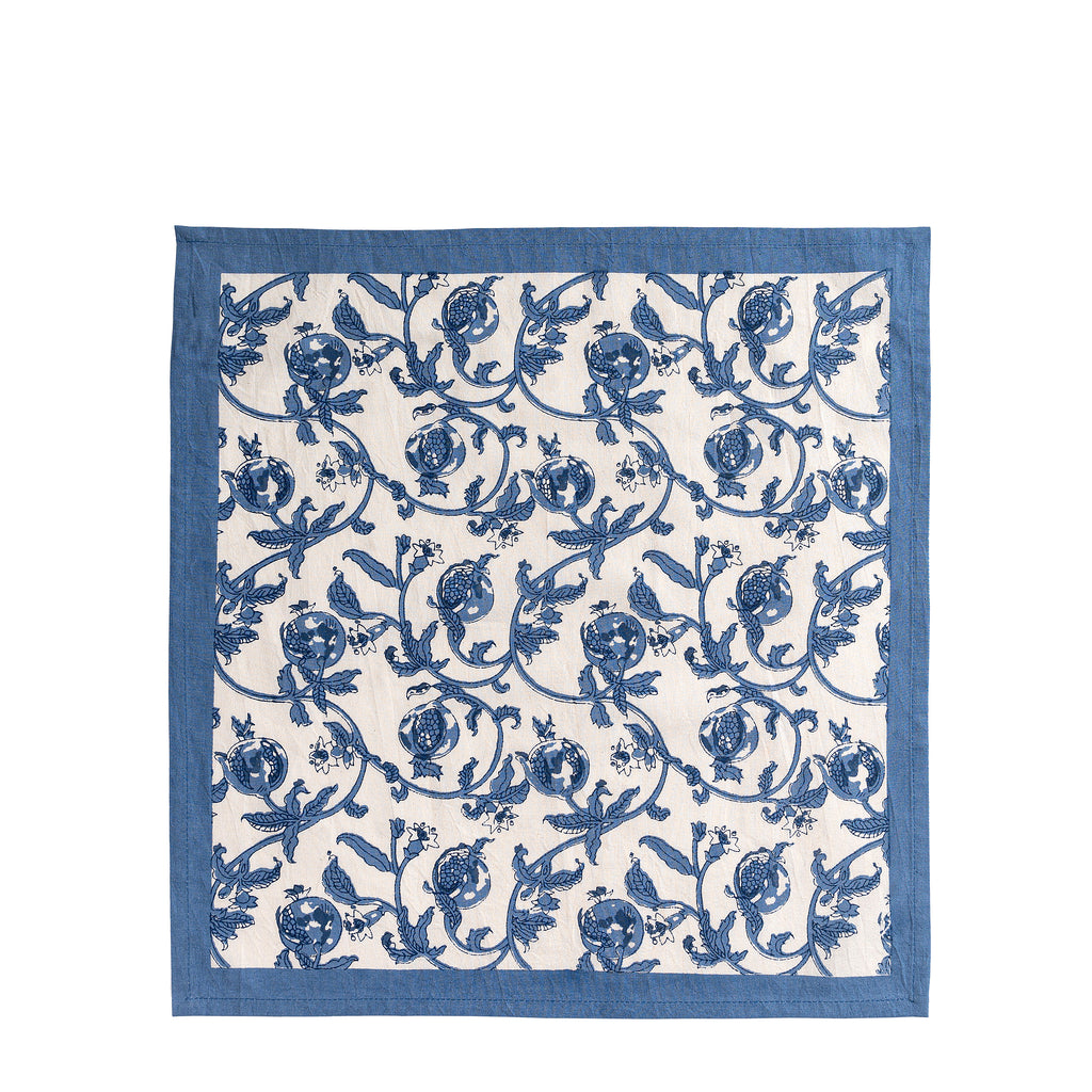 Granada Cornflower Napkins in Blue, Set of 6