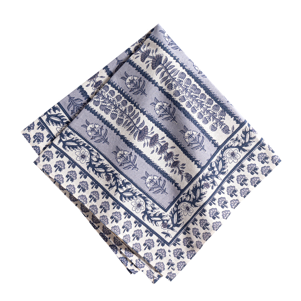 Provence Avignon Napkins in Blue & Marine, Set of 6