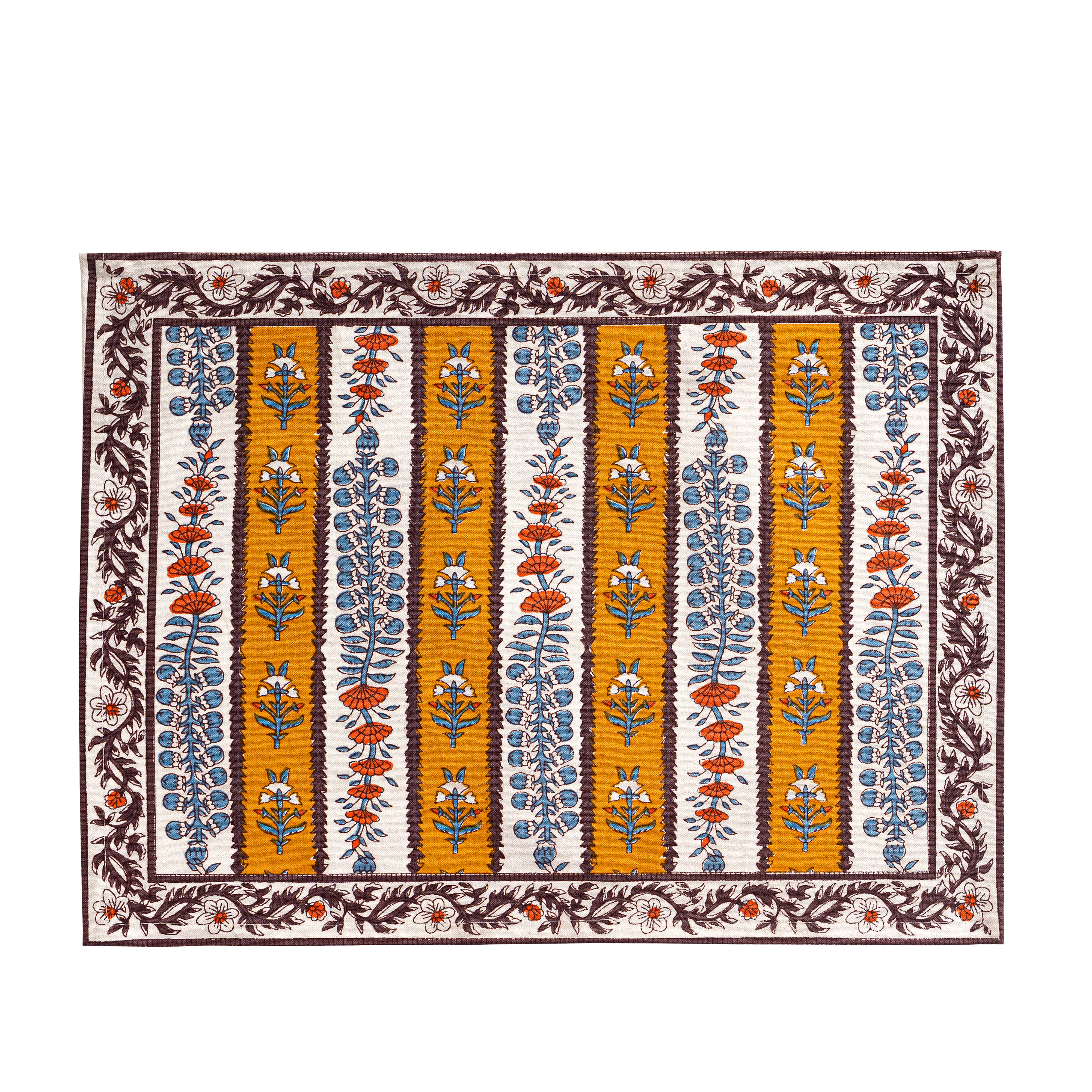 Provence Avignon Mats in Dijon & Blue, Set of 6
