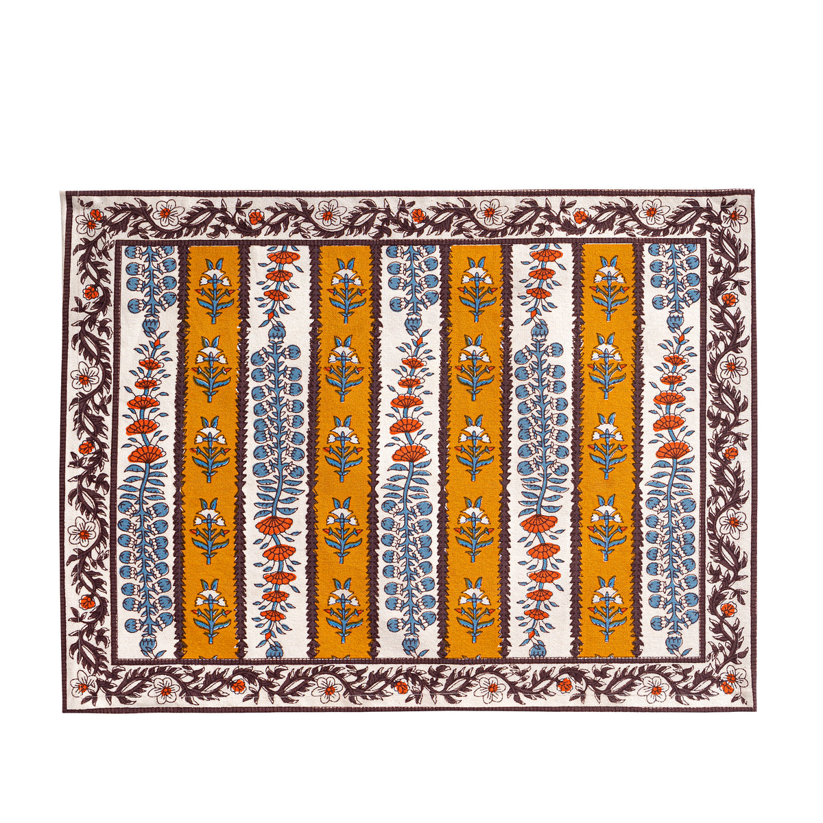 Provence Avignon Mats in Dijon & Blue, Set of 6