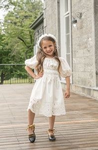 Blanca White Cotton Dress - Petite Maison Kids