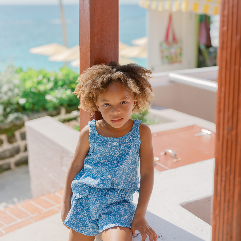 Girls Rosebay Ruffle Tank And Short Set