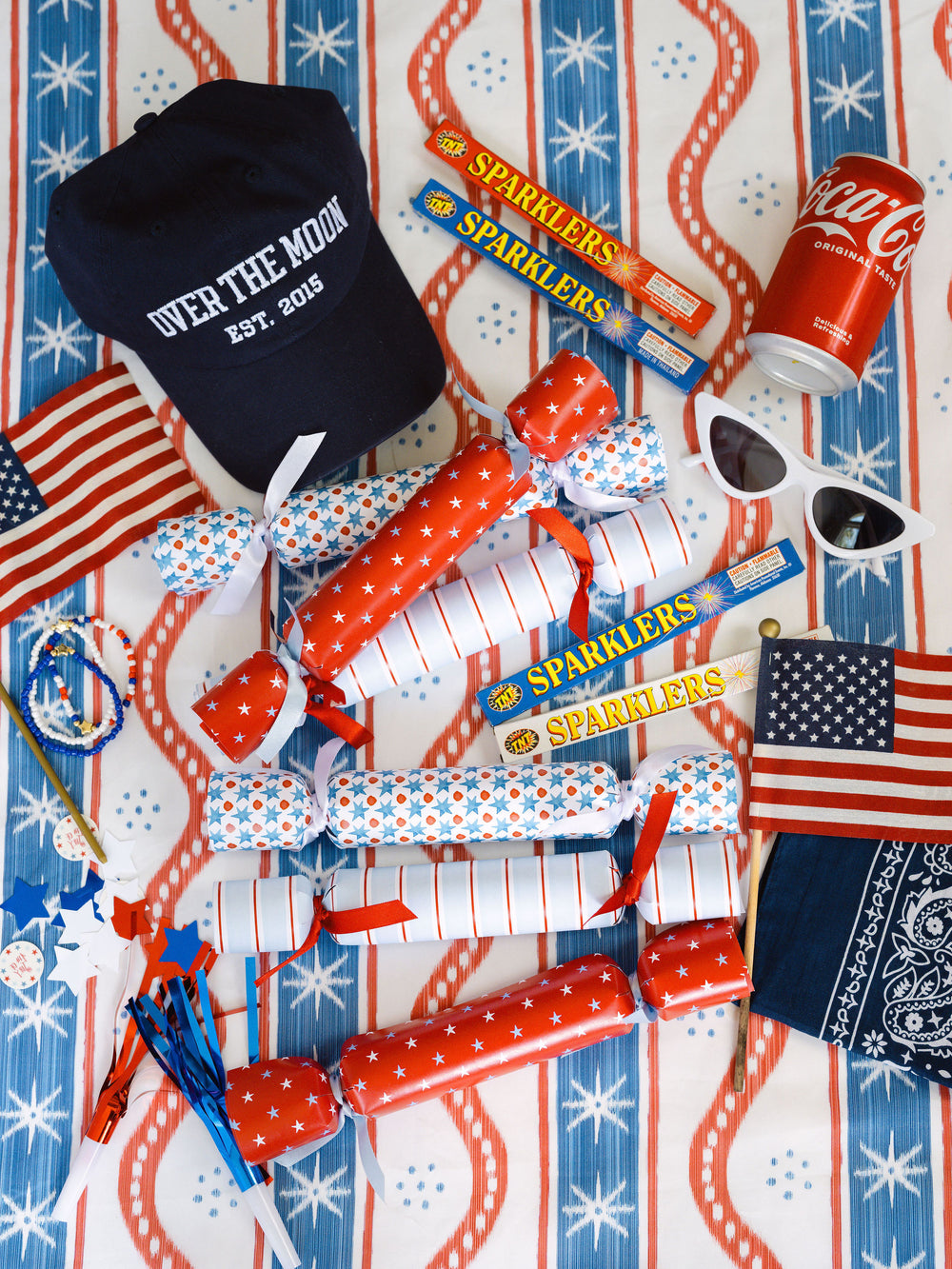 Fourth of July Party Crackers, Set of 6