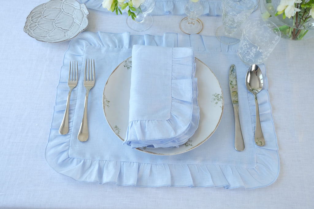 Ruffles Mavi Placemat, Set of 4