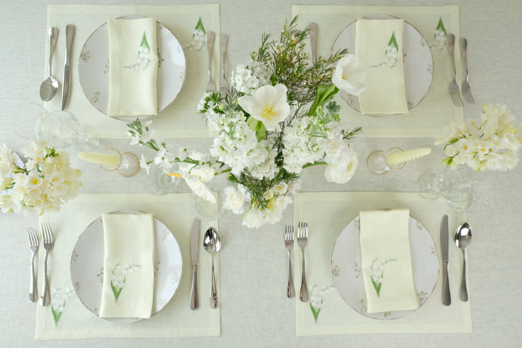 Lily of the Valley Collection Placemat, Set of 4