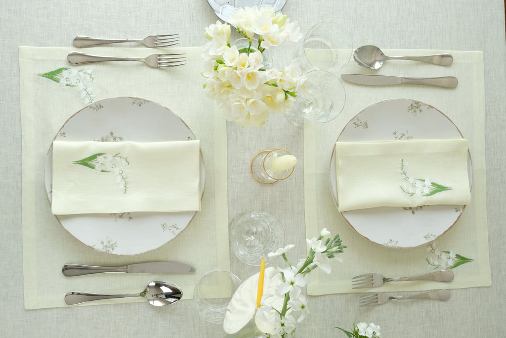 Lily of the Valley Collection Placemat, Set of 4