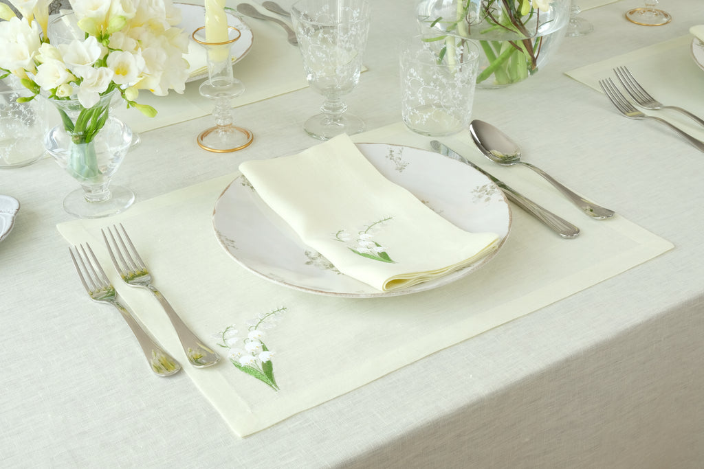 Lily of the Valley Collection Placemat, Set of 4