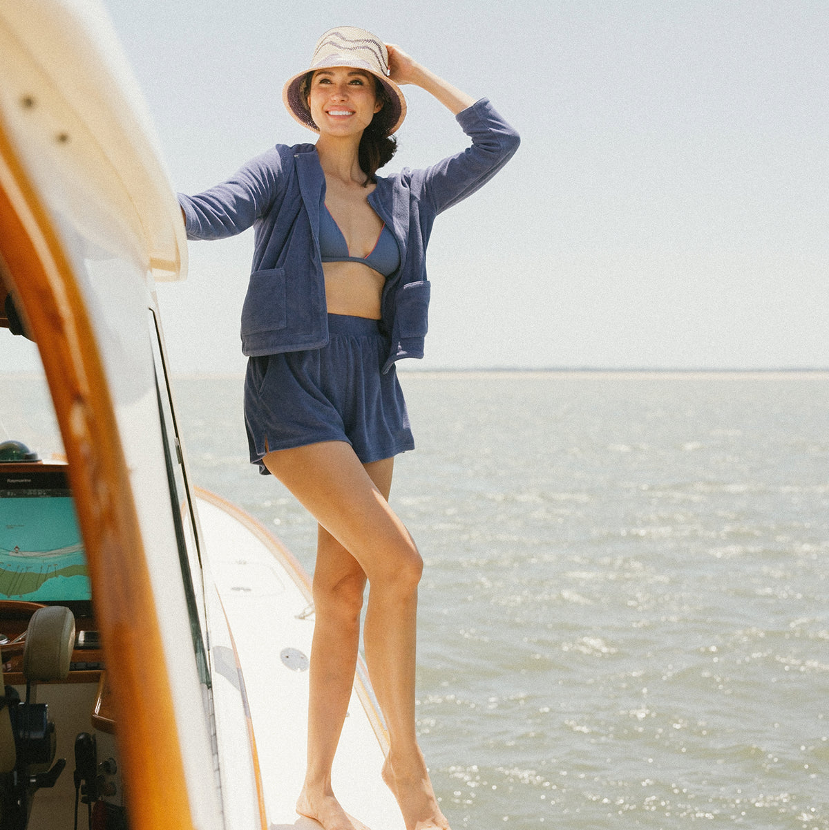 Women’s Newport Navy French Terry Shorts