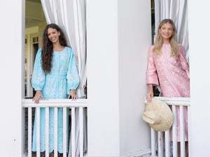 OTM Exclusive: Beaded Paloma Midi Dress in Turquoise