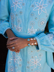 OTM Exclusive: Sankaty Scallop Cuff Bracelet in Turquoise