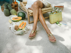 Marta Leather Thong Sandal