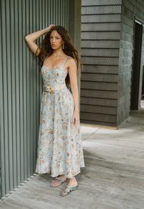 Calypso Dress in Seashell Sky