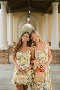 Claudine Mini Dress in Cara Cara Citrus
