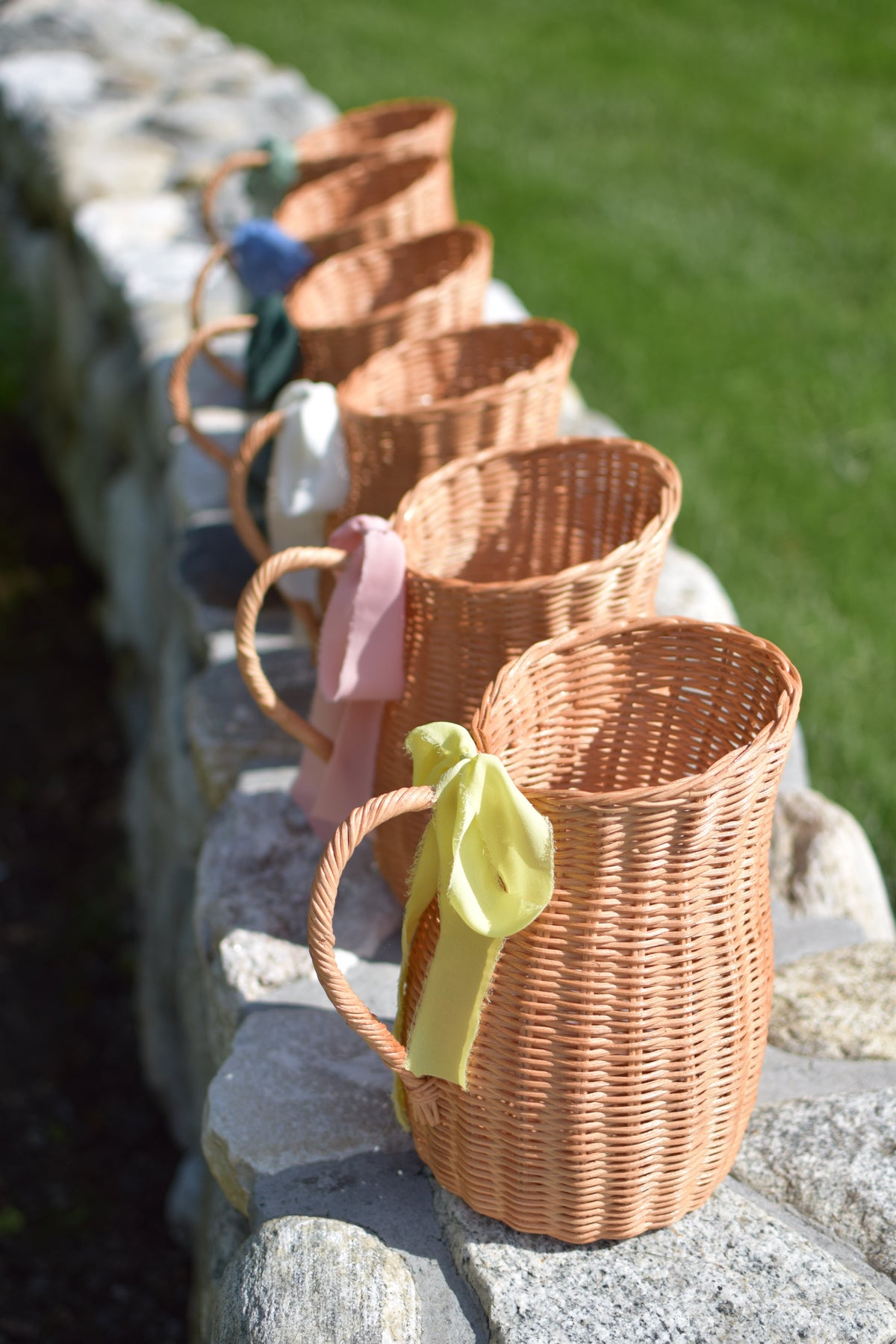 Rattan Flower Pitcher