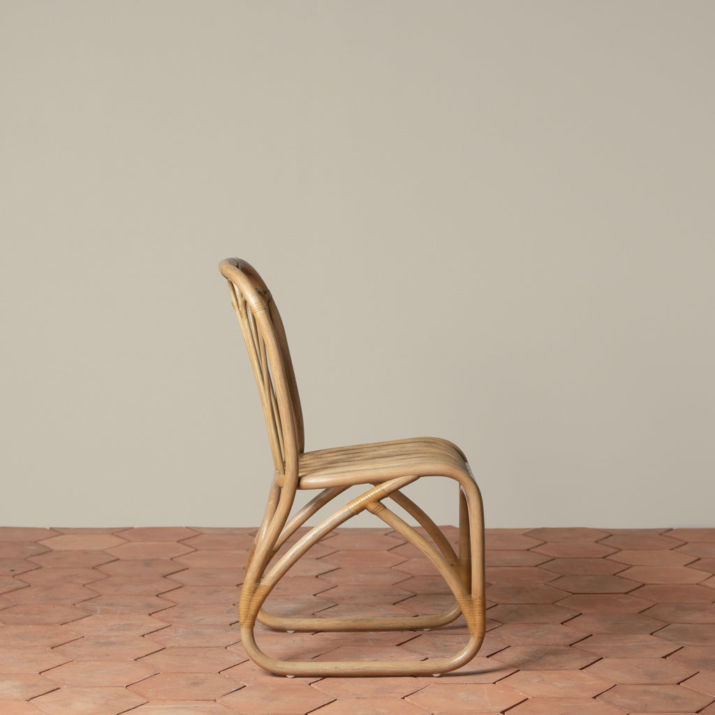 bastide rattan dining chair side 